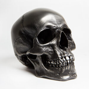 Stainless Steel Skull - Gunmetal