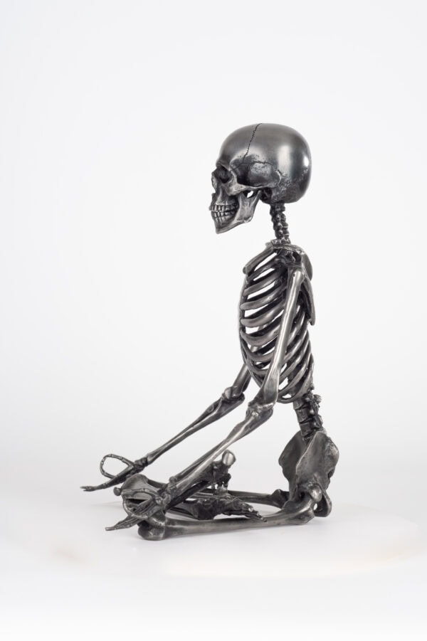 Lotus Pose Steel Skeleton