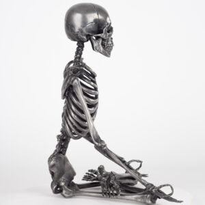 Lotus Pose Steel Skeleton