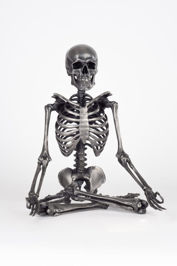 Lotus Pose Steel Yoga Skeleton